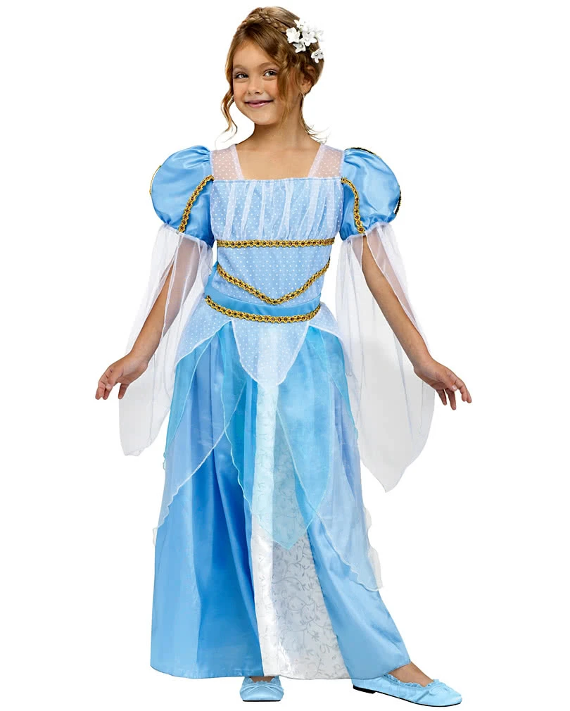 Prinzessin Kostüm Blau 3 Prinzessin Kostüm Blau