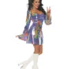 Regenbogen Hippie Kostümkleid 1 Regenbogen Hippie Kostümkleid -Halo Verkäufe regenbogen hippie kostuemkleid gogo kostuem 60er minikleid shakin costume 31437