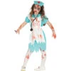 Retro Zombie Krankenschwester Kostüm Für Kinder 1 Retro Zombie Krankenschwester Kostüm Für Kinder -Halo Verkäufe retro zombie krankenschwester kostuem fuer kinder 50s zombie nurse kids costume halloween kostuem halloween verkleidung 39081