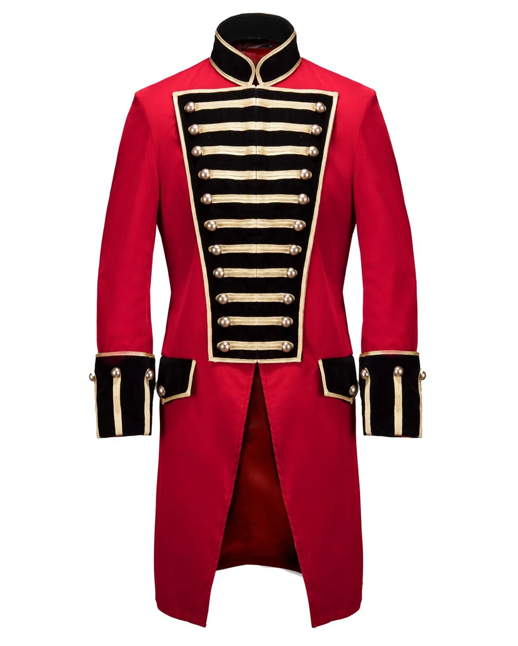 Rote Military Jacke Mit Goldborte 7 Rote Military Jacke Mit Goldborte – Bild 5