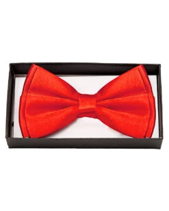 Rote Satin Fliege Deluxe