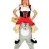 Rotkäppchen Auf Wolf Carry Me Kostüm -Halo Verkäufe rotkaeppchen auf wolf carry me kostuem huckepack kostuem wolf maerchenkostuem red riding hood costume bild1 29075