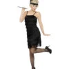 Charleston Kleid Mit Stirnband Plus Size 2 Charleston Kleid Mit Stirnband Plus Size -Halo Verkäufe schwarzes flapper kostuem mit fransen 20er jahre kostuem cabaret kostuem flapper girl costuem bild1 23825 1