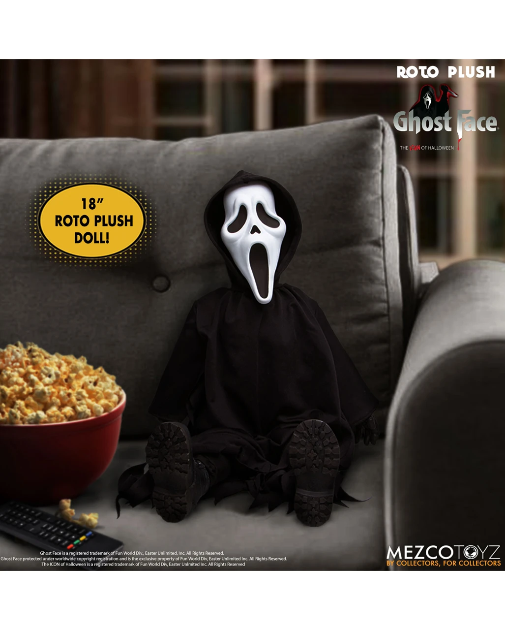 Scream Ghostface Puppe 45cm Roto Plush 5 Scream Ghostface Puppe 45cm Roto Plush – Bild 3