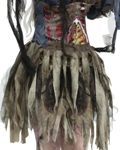 Sexy 3D-Zombiekostüm Für Frauen -Halo Verkäufe sexy 3d zombiekostuem fuer frauen halloween untote verkleidung moorleiche kostuem 21989 03