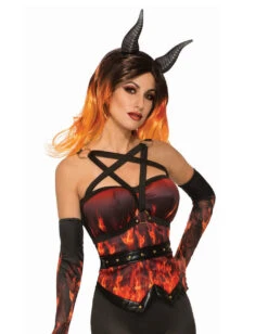Sexy Feuerteufel Korsett