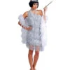 Charleston Kleid Silber -Halo Verkäufe silbernes charleston kleid charleston kostuem 20er jahre kostuem charleston costume 25436 01