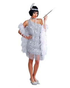 Charleston Kleid Silber