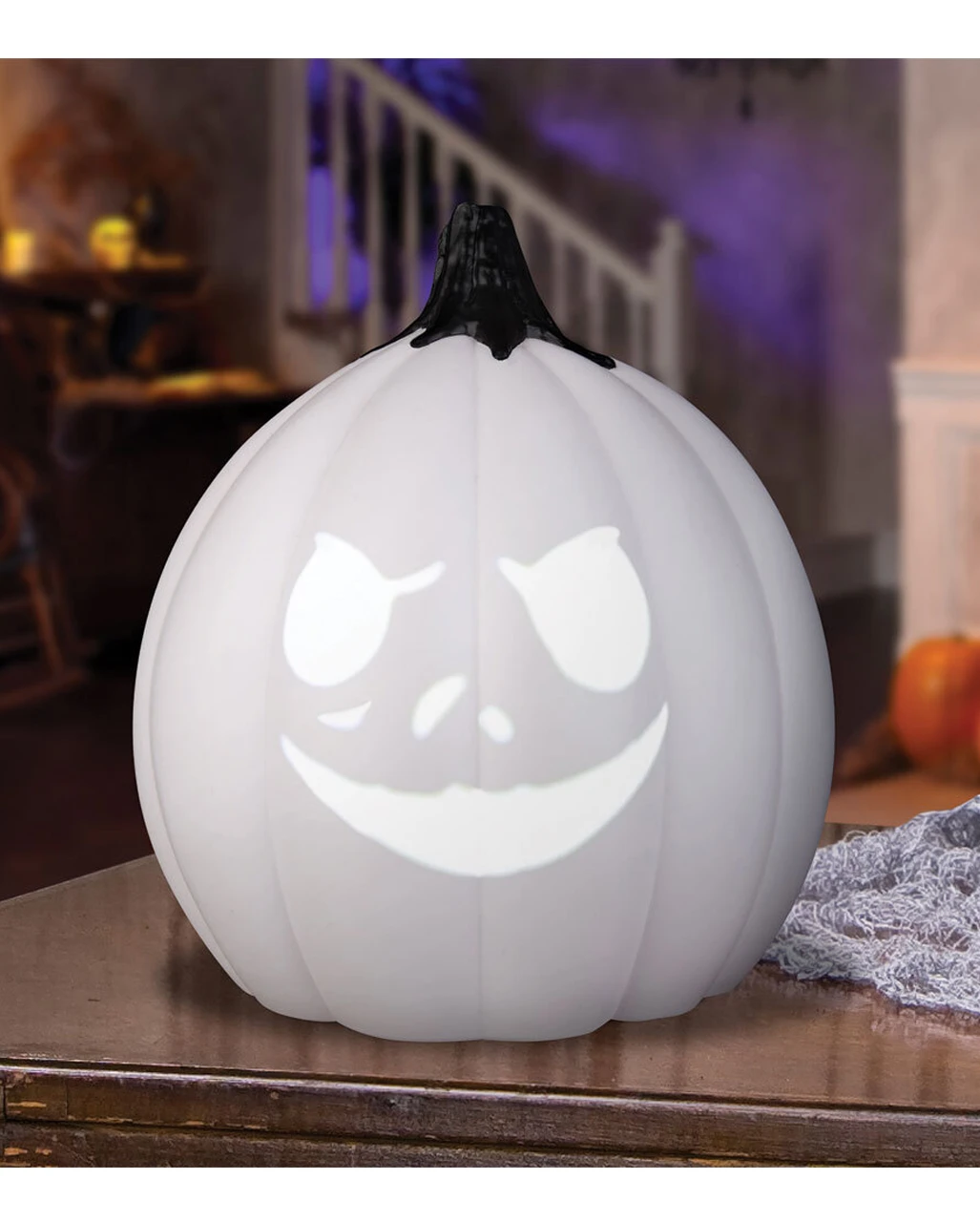Singender Jack Skellington Kürbis 25cm 4 Singender Jack Skellington Kürbis 25cm – Bild 2