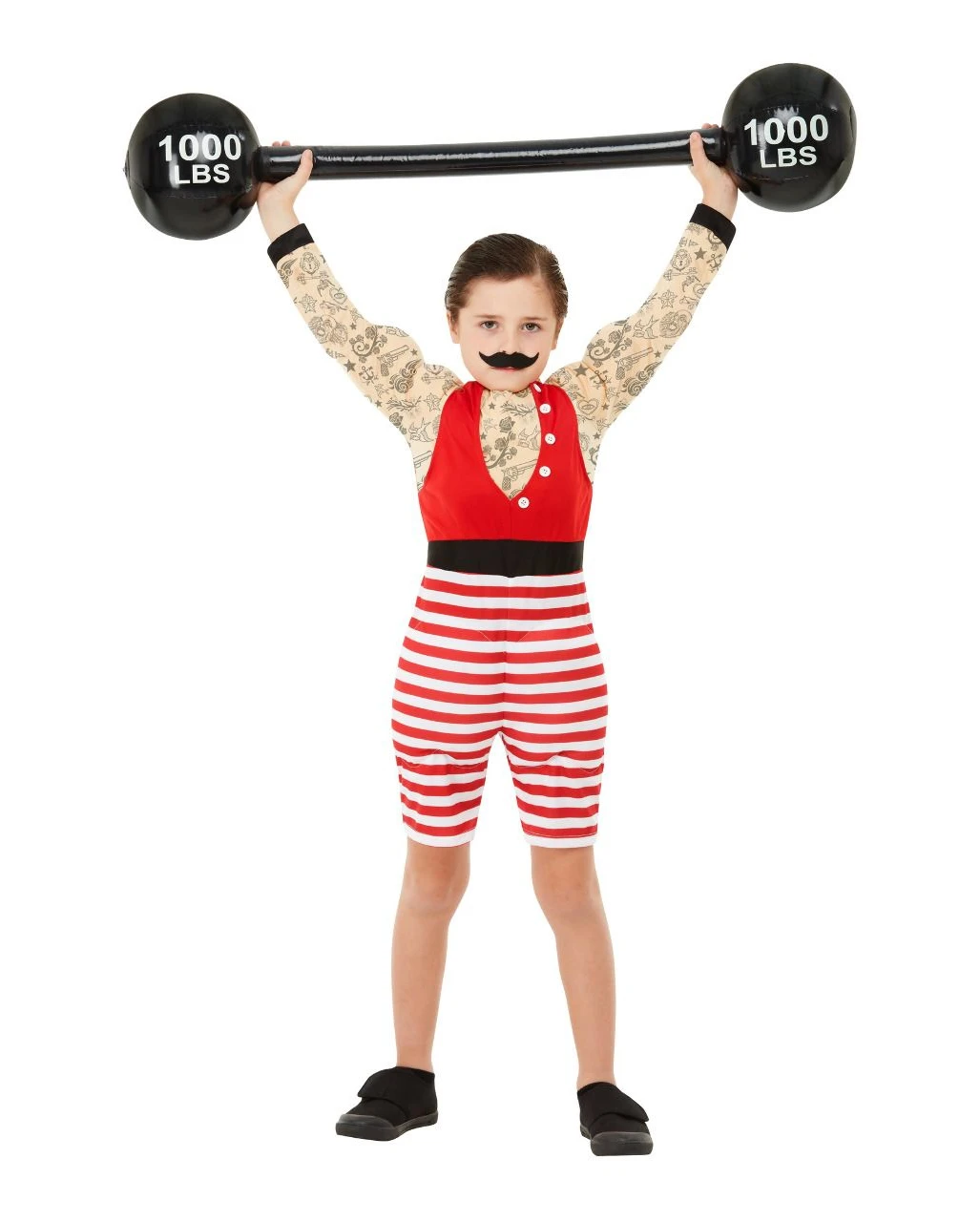 Starker August Vintage Deluxe Kinder Muskel Kostüm 3 Starker August Vintage Deluxe Kinder Muskel Kostüm