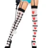 Alice Overknees 2 Alice Overknees -Halo Verkäufe struempfe halloween und fasching kniestruempfe harlequin kostuem accessoires 27701 3