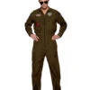 Navy Top Gun Jet Pilot Herren Kostümanzug -Halo Verkäufe top gun jet pilot herren kostuemanzug top gun mens pilot jumpsuit kampfjet pilot airforce verkleidung 54146