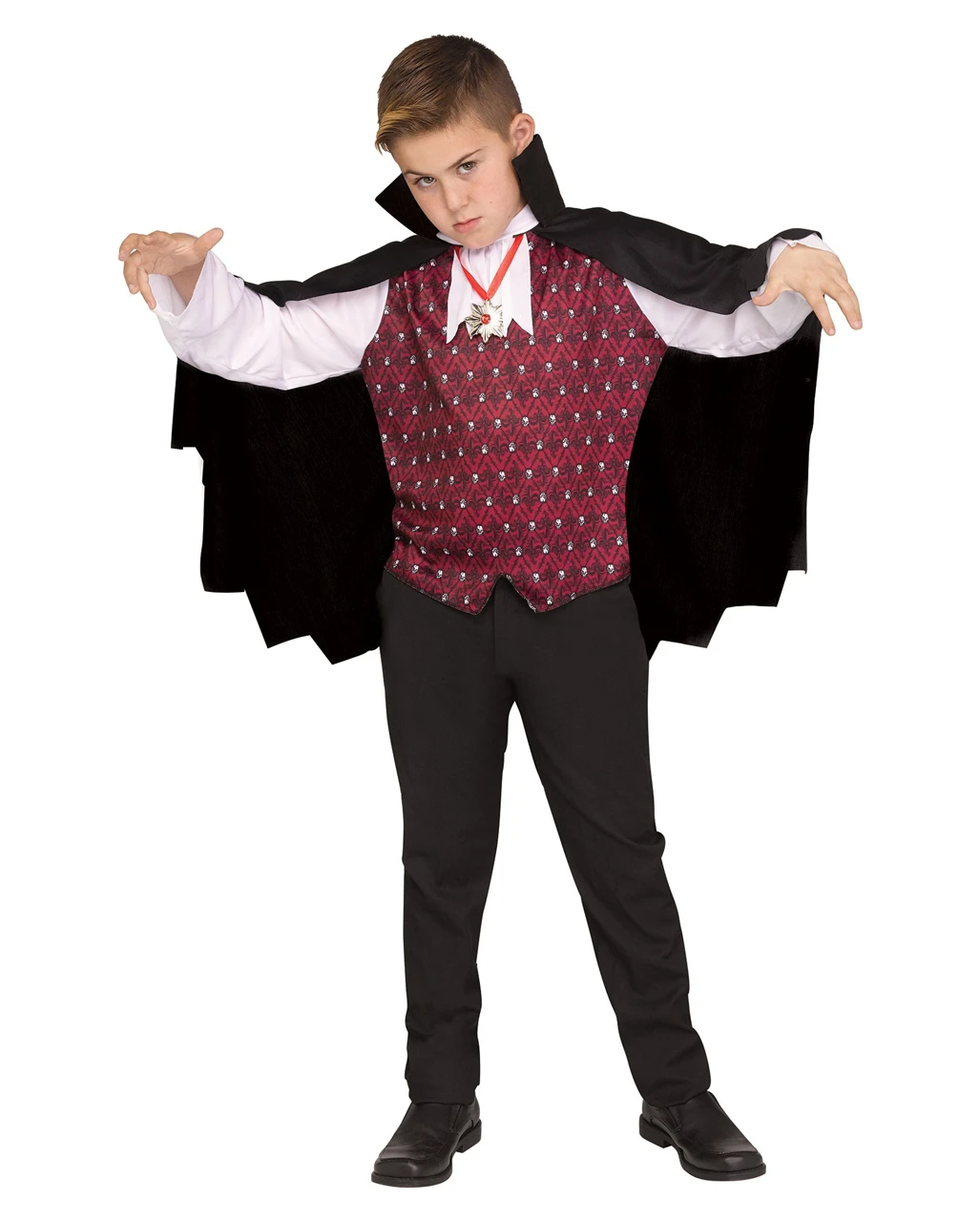 Vampire Umhang Mit Weste Für Kinder 3 Vampire Umhang Mit Weste Für Kinder