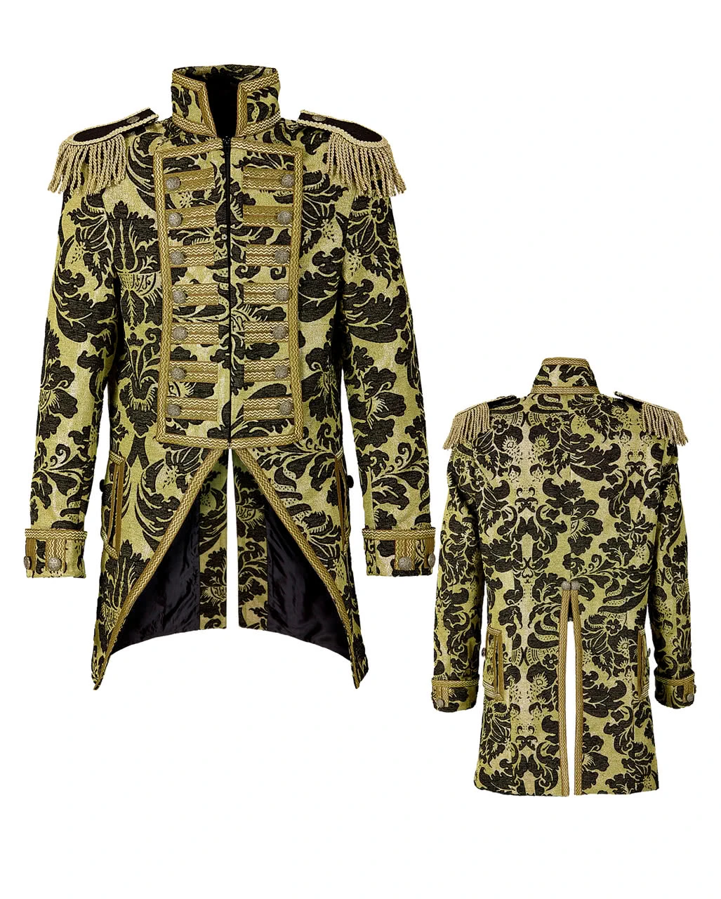 Venezianischer Militärfrack Gold-schwarz 6 Venezianischer Militärfrack Gold-schwarz – Bild 4