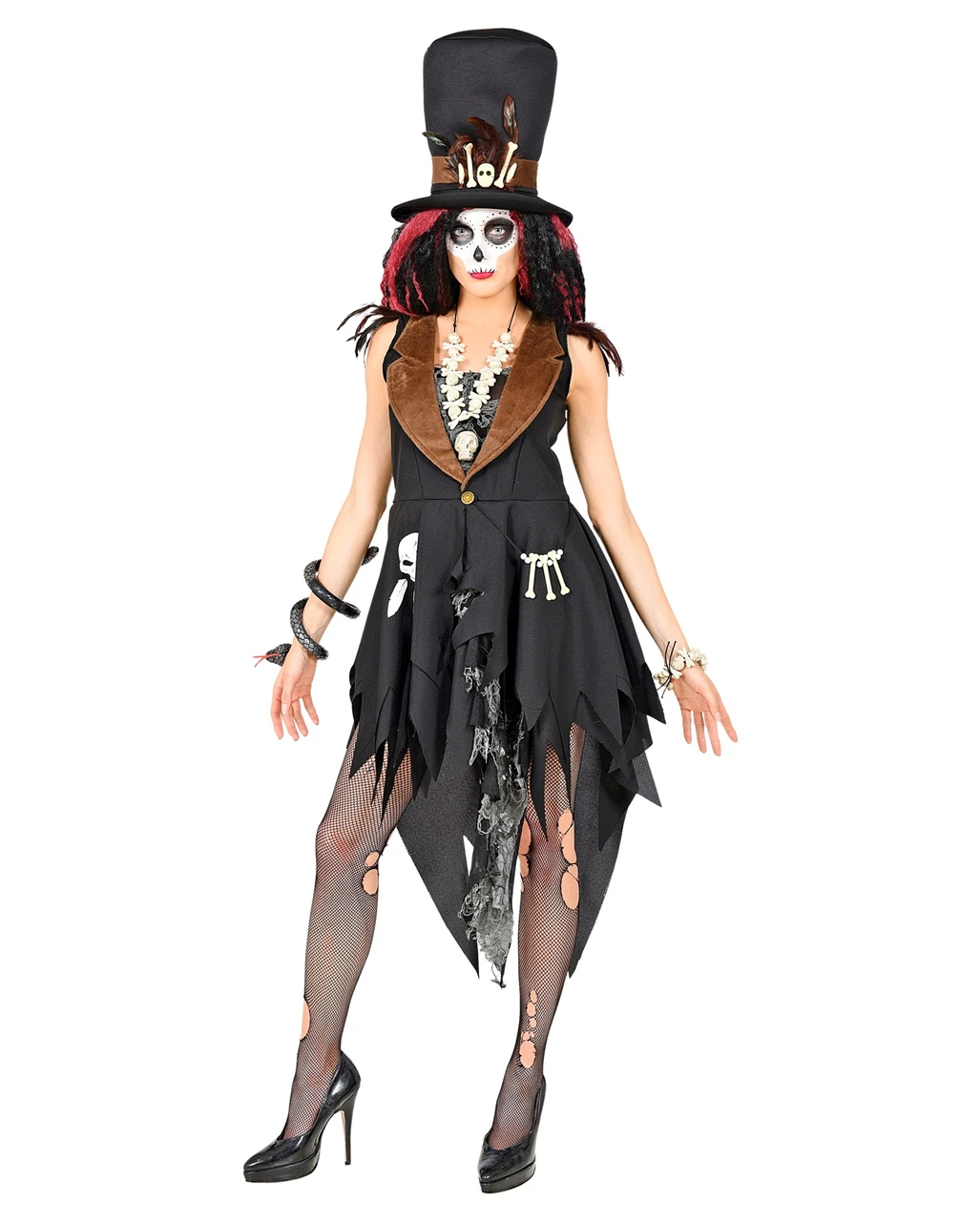 Voodoo Priesterin Kostüm 4 Voodoo Priesterin Kostüm – Bild 2