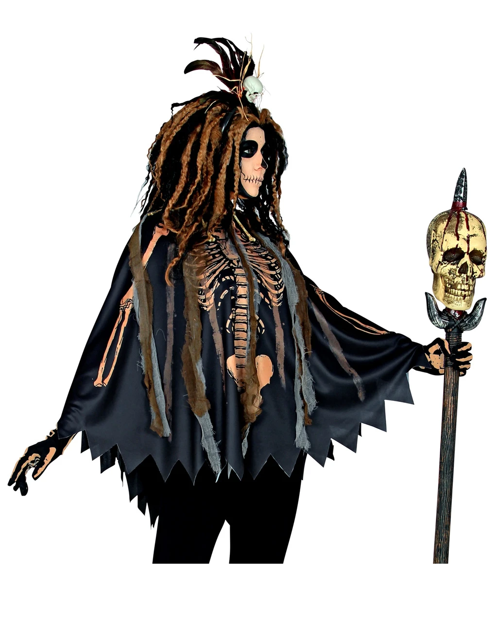 Voodoo Priesterin Poncho 4 Voodoo Priesterin Poncho – Bild 2