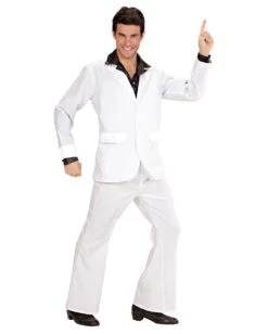 Weißer Night Fever Partyanzug