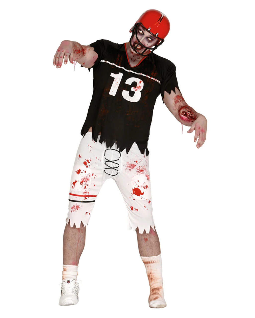 Zombie Football Spieler Kostüm 3 Zombie Football Spieler Kostüm