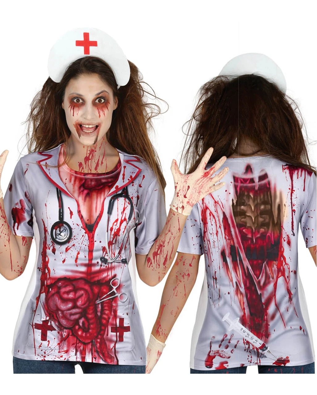 Zombie Nurse T-Shirt 3 Zombie Nurse T-Shirt