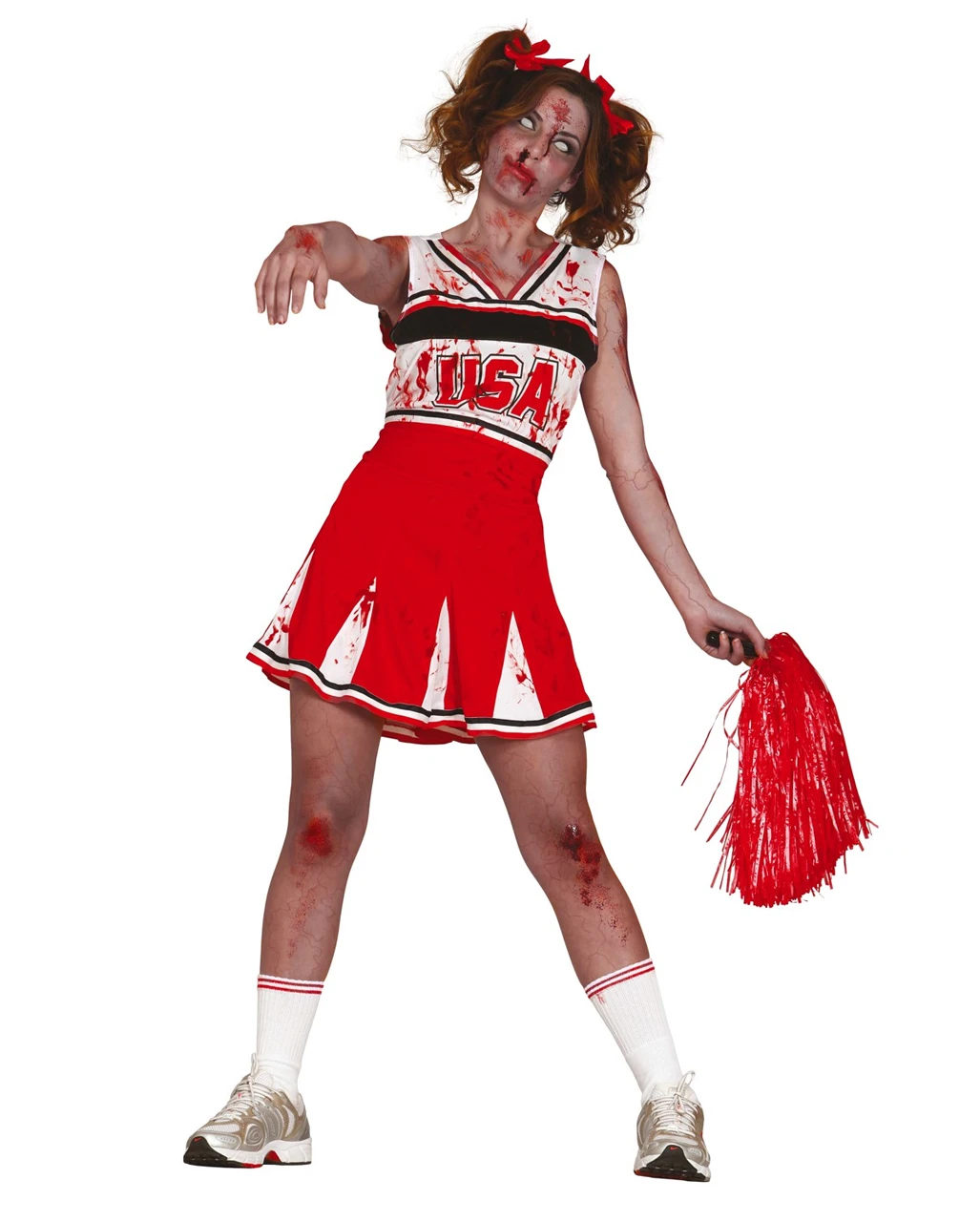 Cheerleader Zombie Kostüm 3 Cheerleader Zombie Kostüm